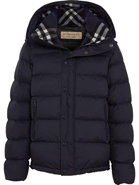 burberry heren jas|burberry check puffer jacket.